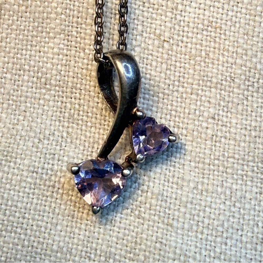 Sterling Silver and Amethyst Necklace